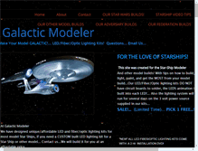 Tablet Screenshot of galacticmodeler.com